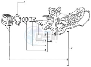 Liberty 50 ptt drawing Cylinder-piston-wrist pin assy