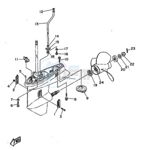 55B drawing LOWER-CASING-x-DRIVE