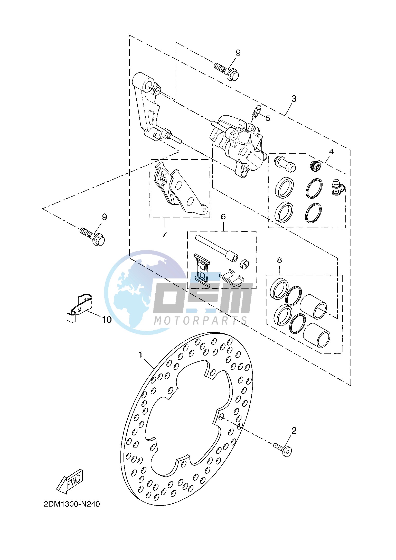 FRONT BRAKE CALIPER