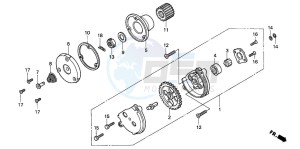 CG125 drawing OIL PUMP (1)