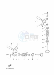 YBR125EGS (43BK) drawing VALVE