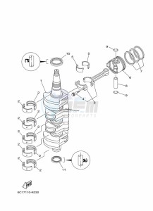 F70AETX drawing CRANKSHAFT--PISTON