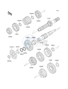 KX 125 M (M3) M3 drawing TRANSMISSION