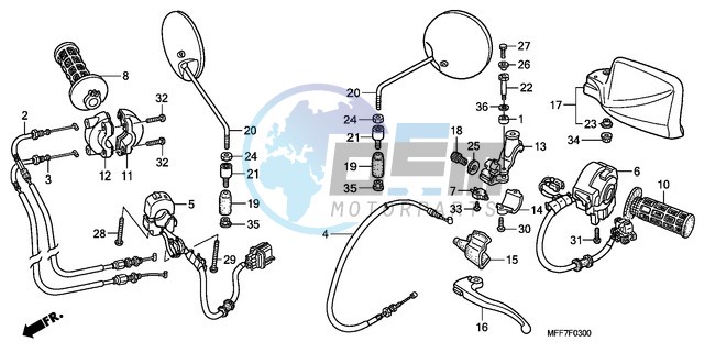 HANDLE LEVER/SWITCH/CABLE