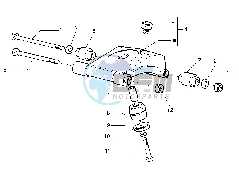 Swinging arm