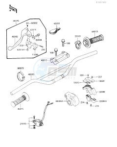 KX 500 D [KX500] (D1) [KX500] drawing HANDLEBAR