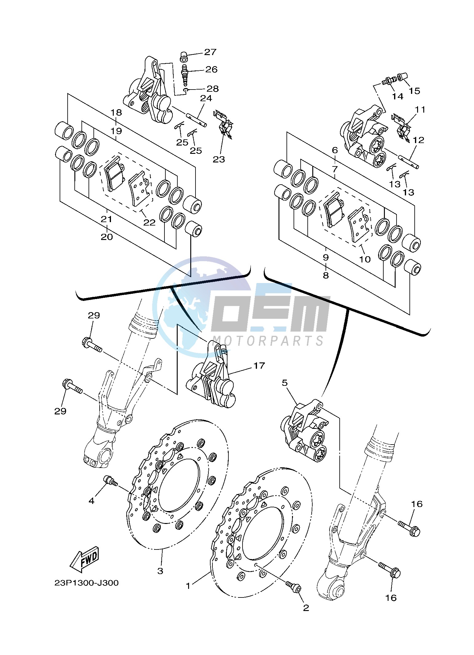 FRONT BRAKE CALIPER