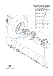 YFM700FWAD YFM7FGPLED GRIZZLY 700 EPS LIMITED EDITION (1HPY) drawing FRONT WHEEL 2