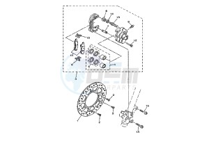 YZ 85 drawing FRONT BRAKE CALIPER MY04