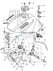 XJ S DIVERSION 600 drawing FUEL TANK