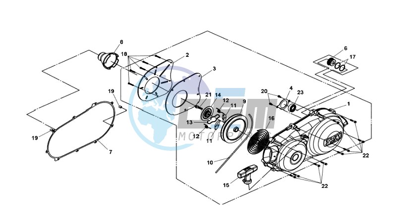 CRANKCASE COVER LEFT