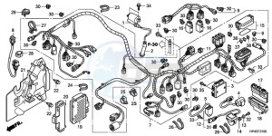 TRX420TM9 Australia - (U / 2WD) drawing WIRE HARNESS