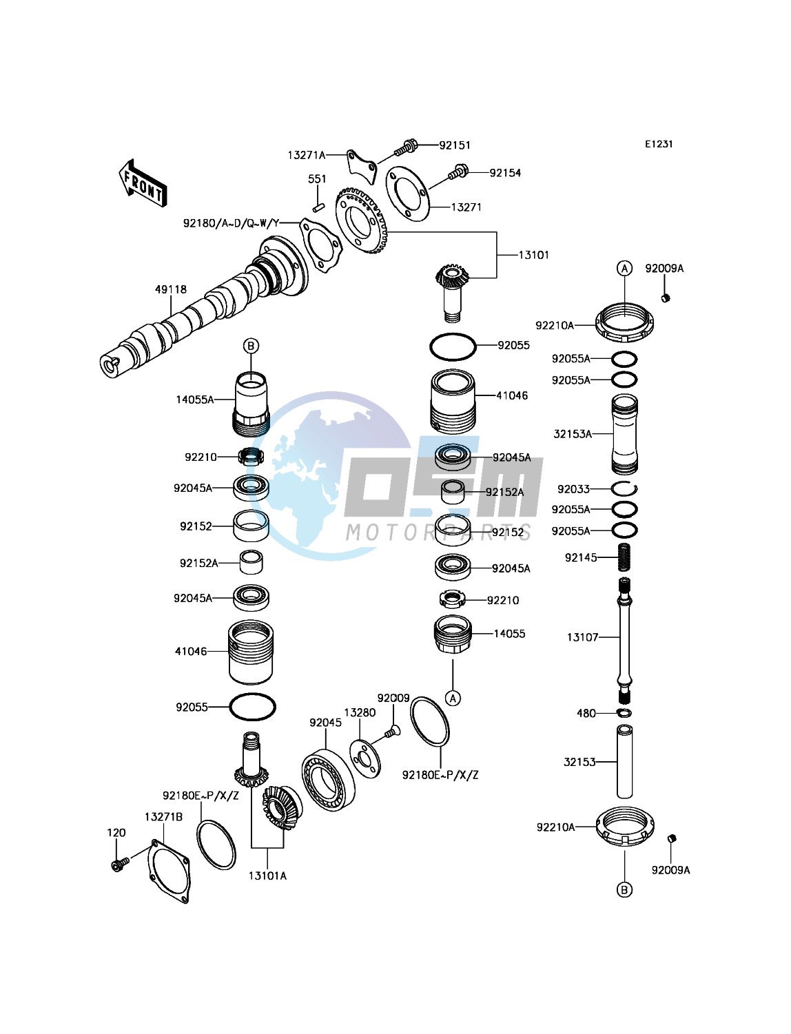 Camshaft(s)/Bevel Gear