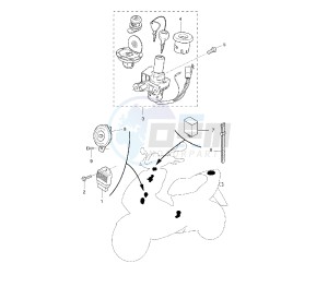 YQ AEROX 50 drawing ELECTRICAL DEVICES