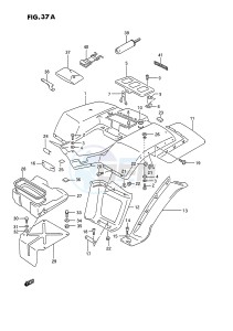 LT-F250 (E28) drawing REAR FENDER (MODEL M N P R S T)