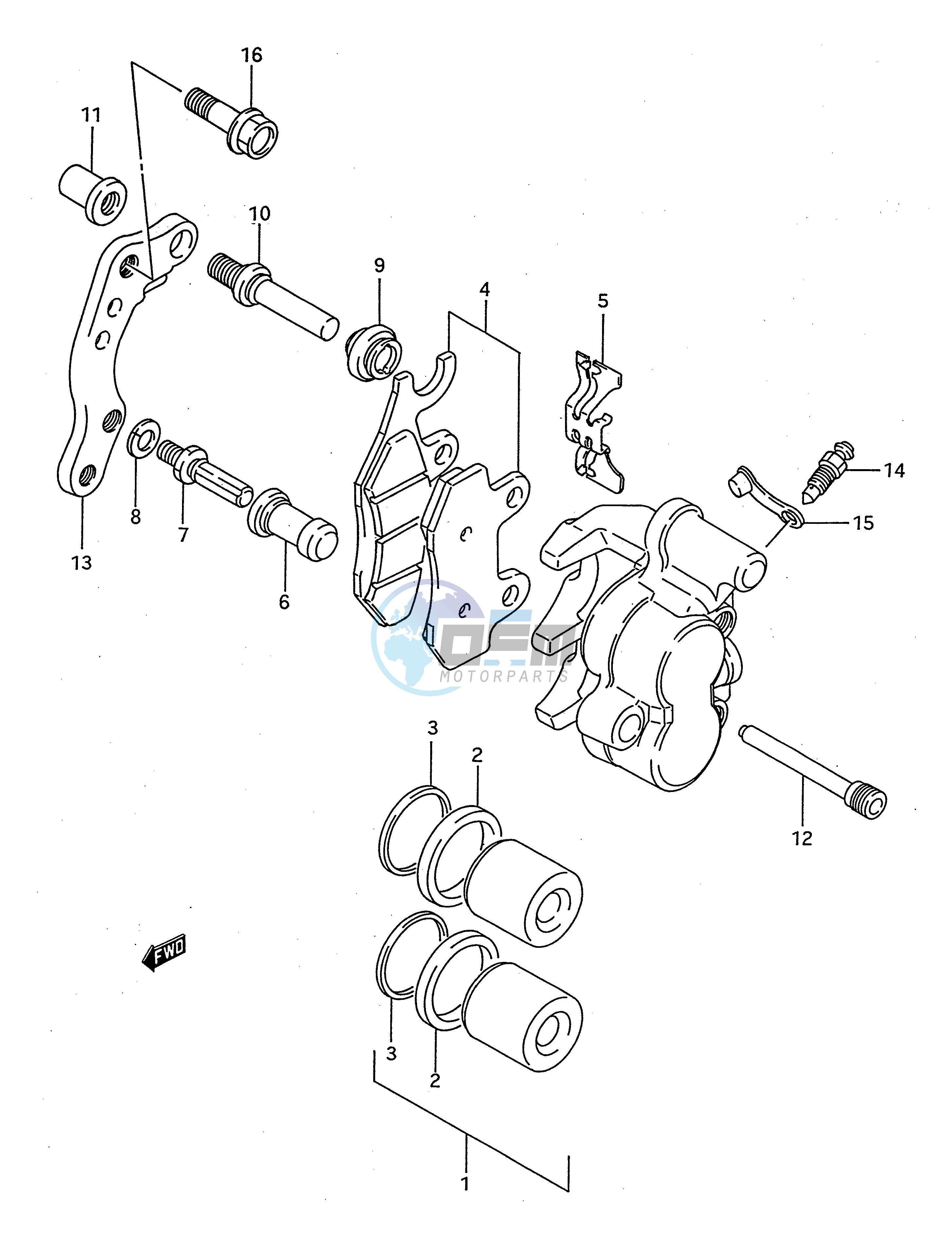 FRONT CALIPER (MODEL S)