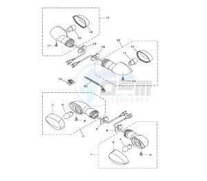 XTZ SUPER TENERE 1200 drawing FLASHER LIGHT