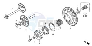 CBF1000S drawing STARTING CLUTCH