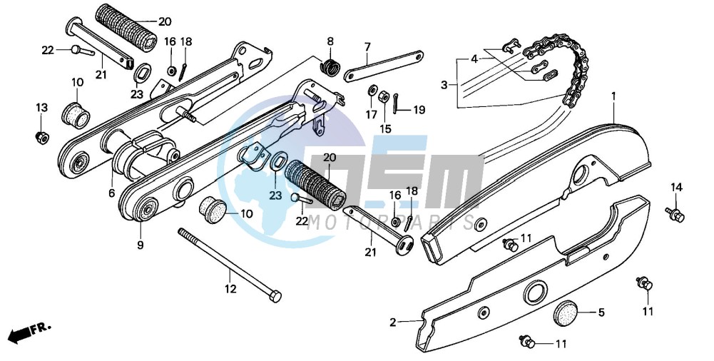 SWINGARM/CHAIN CASE