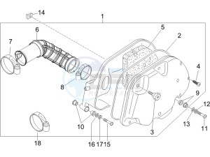 Granturismo 200 L UK drawing Air filter