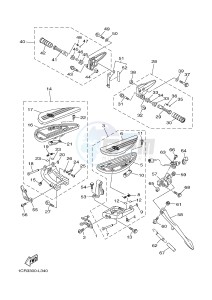 XV1900A MIDNIGHT STAR (1CR5) drawing STAND & FOOTREST