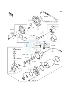 EN 500 A [VULCAN 500] (A1-D5) [VULCAN 500] drawing STARTER MOTOR