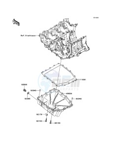 NINJA_ZX-6R ZX600P8F FR GB XX (EU ME A(FRICA) drawing Oil Pan