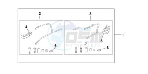 CBF1000A9 France - (F / ABS CMF) drawing PANNIER STAY