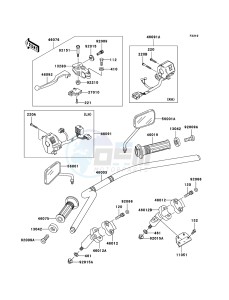 ELIMINATOR 125 BN125A6F GB XX (EU ME A(FRICA) drawing Handlebar