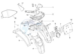 Typhoon 50 4T 4V E2 (NAFTA) drawing Rear cover - Splash guard