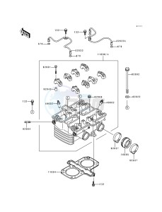 EN 500 A [VULCAN 500] (A6-A7) [VULCAN 500] drawing CYLINDER HEAD