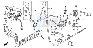 SGX50 drawing HANDLE LEVER/SWITCH/CABLE