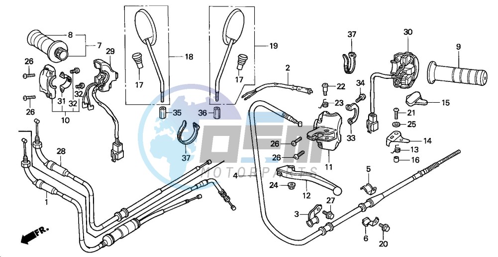 HANDLE LEVER/SWITCH/CABLE