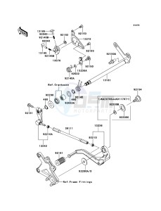 NINJA_ZX-10R ZX1000JBF FR GB XX (EU ME A(FRICA) drawing Gear Change Mechanism