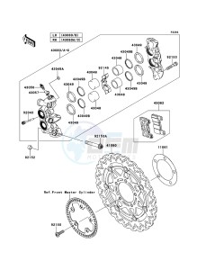 Z1000_ABS ZR1000ECFA FR XX (EU ME A(FRICA) drawing Front Brake