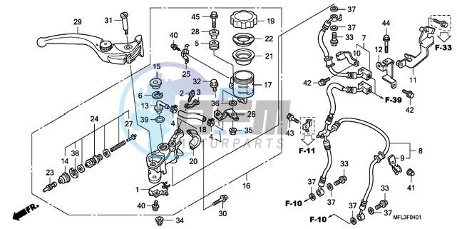 FR. BRAKE MASTER CYLINDER (CBR1000RA)