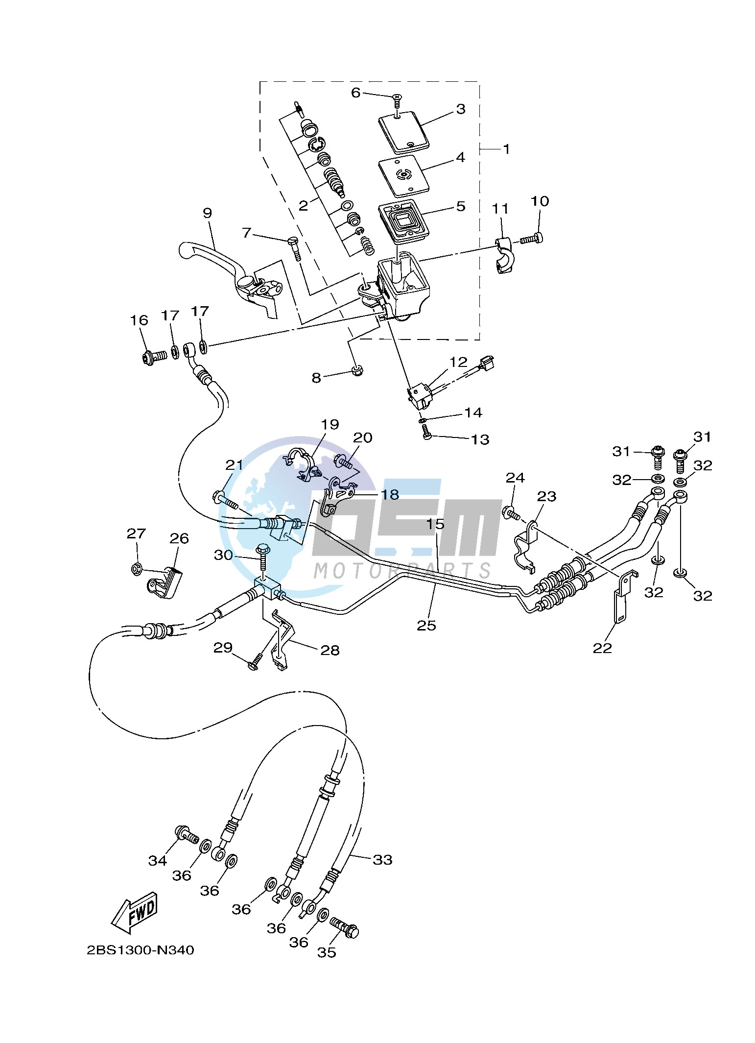 FRONT MASTER CYLINDER