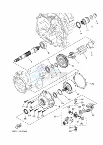 YXZ1000E YXZ1000R (B5JG) drawing MIDDLE DRIVE GEAR