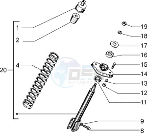 PX 150 E drawing Front shock absorber