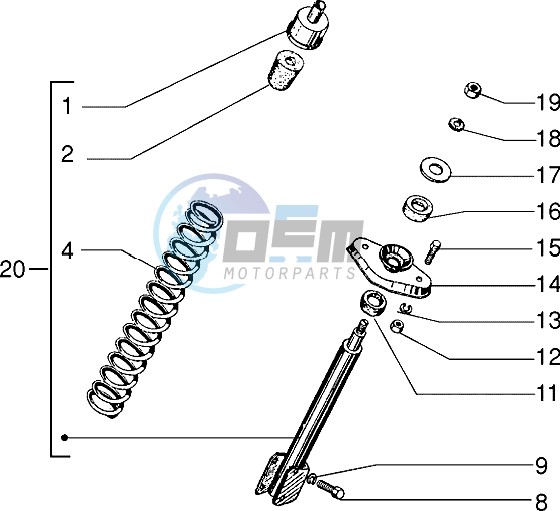 Front shock absorber