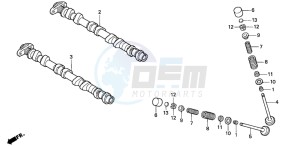 CBR600SE drawing CAMSHAFT/VALVE