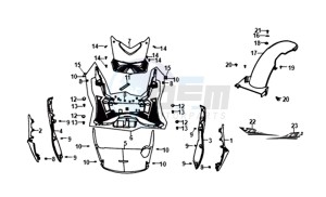 JET 14 45KMH 50 (L8) EU EURO4 drawing FLOOR PANEL /  FRAMECOVER