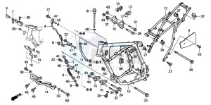 XR250R drawing FRAME BODY