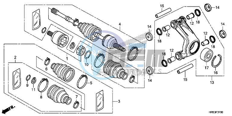 REAR KNUCKLE/REAR DRIVESHAFT