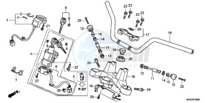 NC700XDD NC700X Dual Cluth ABS 2ED - (2ED) drawing HANDLE PIPE/ TOP BRIDGE