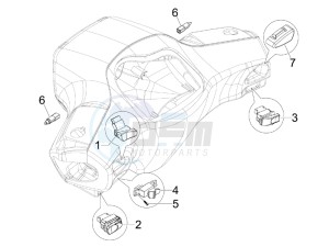 S 125 4T E3 drawing Selectors - Switches - Buttons