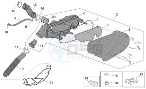 Scarabeo 50 4t 2v e2 drawing Air box