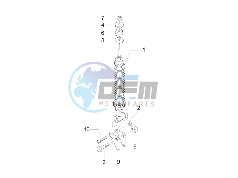 Rear suspension - Shock absorber - s