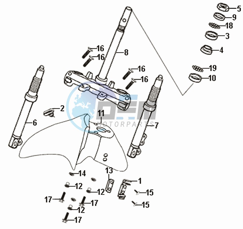 STRG. STEM  FRONT  CUSHION