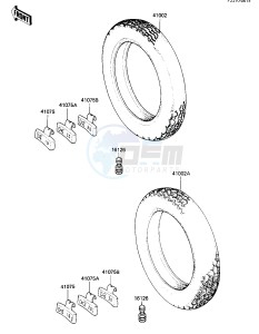 KZ 750 E (E2-E3) drawing TIRES -- 81 -82 KZ750-E2_E3- -